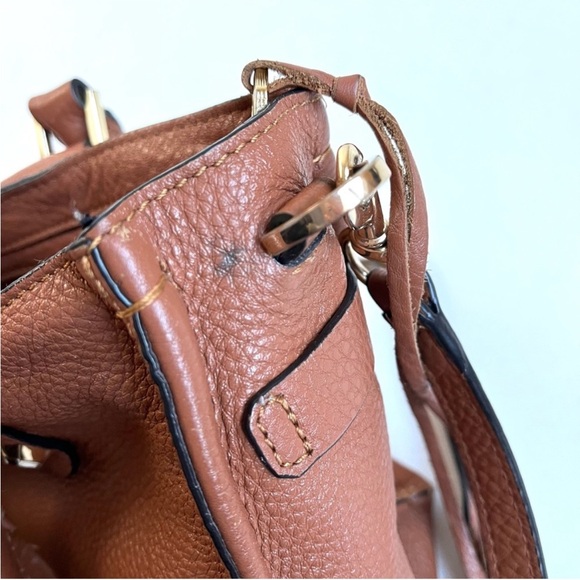 Rebecca Minkoff Brown Leather Regan Satchel Bag - Picture 8 of 12